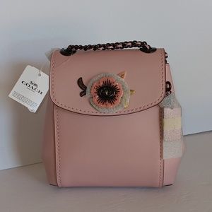Coach blossom Parker backpack 16 blush pink